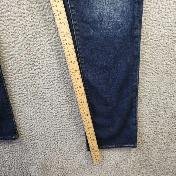 Joe's Jeans The Asher Slim Fit Jeans Mens 31 Navy Denim Faded Button Zip Closure - Picture 9 of 15